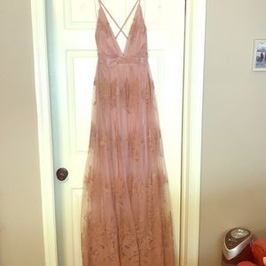 Never Worn Blush Maxi Dress